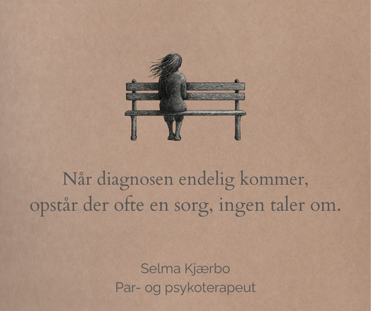 Kvinde i terapi efter ADHD-diagnose